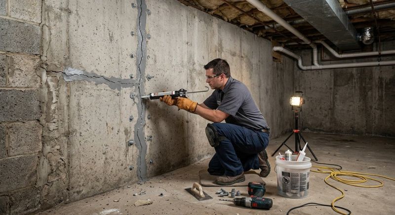 Basement Crack Repair in Salt Lake County, UT