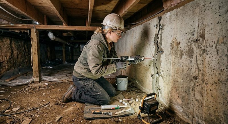 Basement Foundation Repair in Riverton, UT