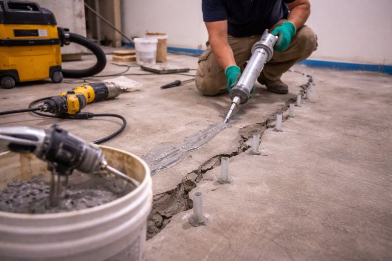 Cracked Basement Floor Repair in Salt Lake County, UT