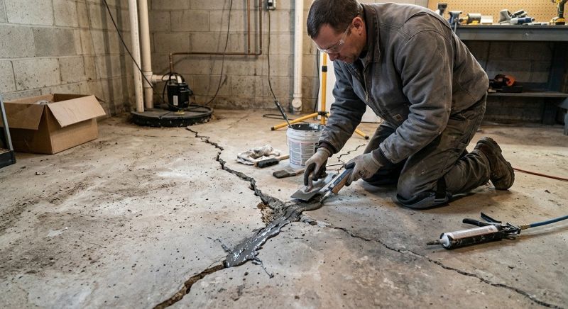 Cracked Basement Floor Repair in Salt Lake County, UT