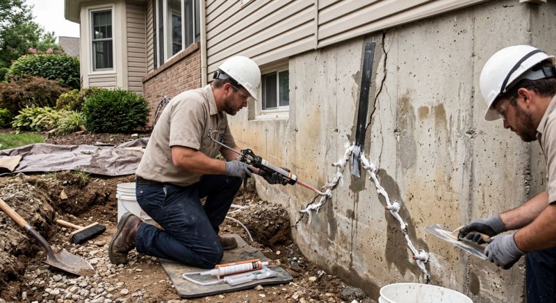 Cracked Foundation Repair in Riverton, UT