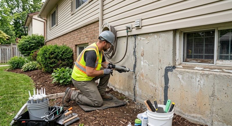 Foundation Crack Sealing in Salt Lake County, UT
