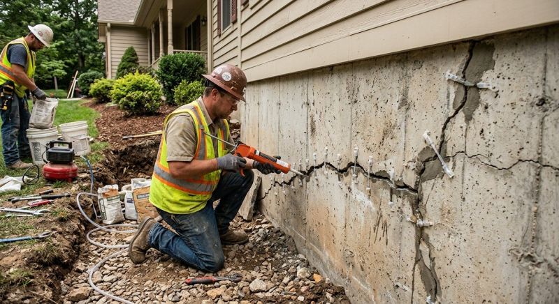 Foundation Crack Sealing in Salt Lake County, UT