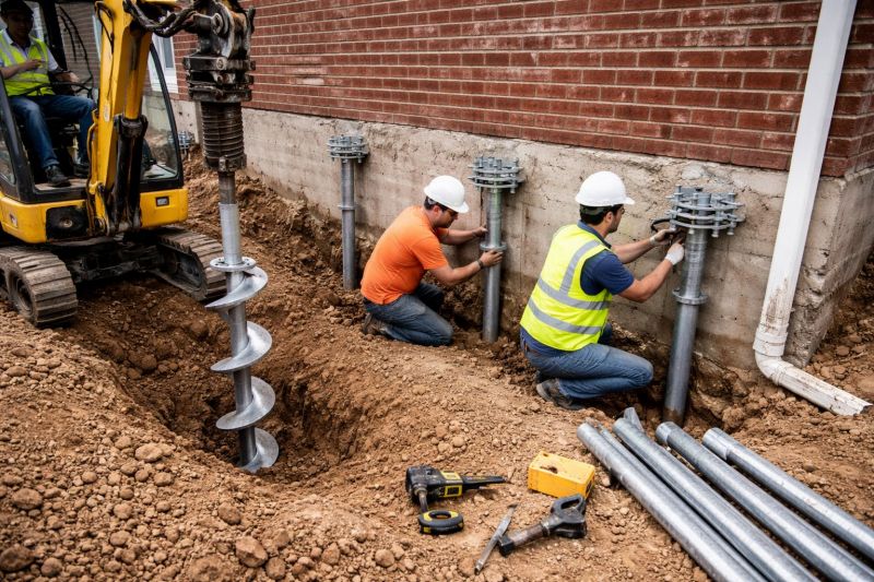 Helical Piers Installation in Salt Lake County, UT