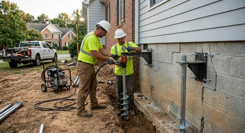 Helical Piers Installation in Salt Lake County, UT