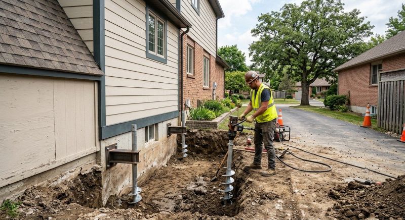Helical Pile Installation in Salt Lake County, UT