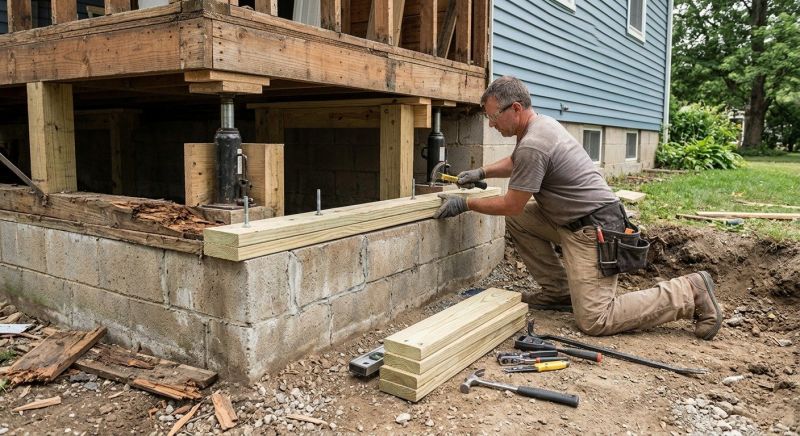 House Foundation Repair in Tooele County, UT