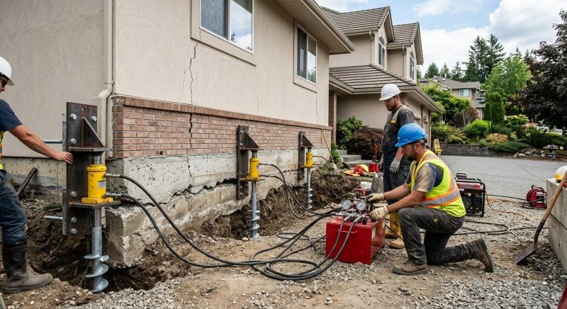 Sinking Foundation Lifting in Salt Lake County, UT