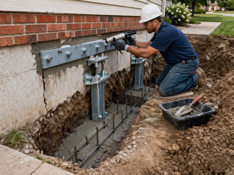Sinking Foundation Repair in Centerville, UT