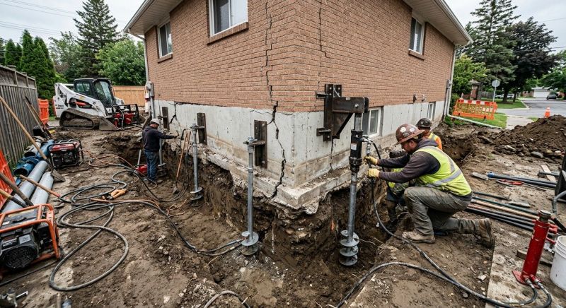 Sinking Foundation Repair in Draper, UT