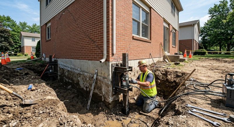 Sinking Foundation Repair in Salt Lake County, UT