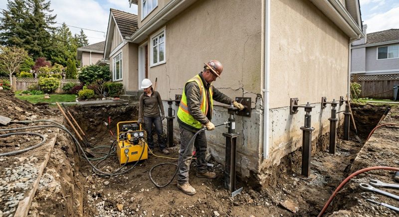 Sinking Foundation Repair in Sandy, UT