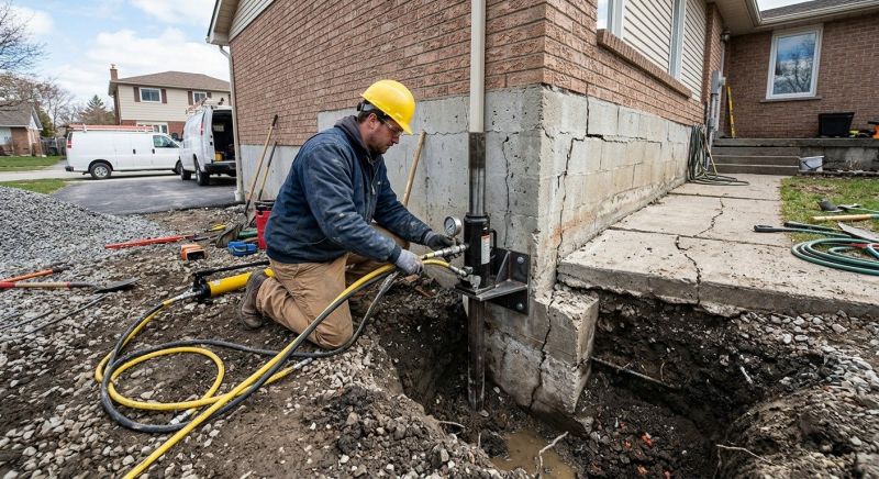 Sinking Foundation Repair in West Jordan, UT