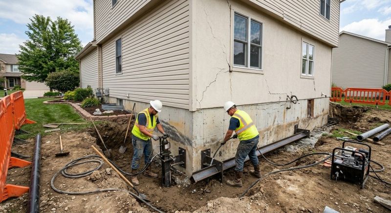 Sinking Foundation Repair in Woods Cross, UT